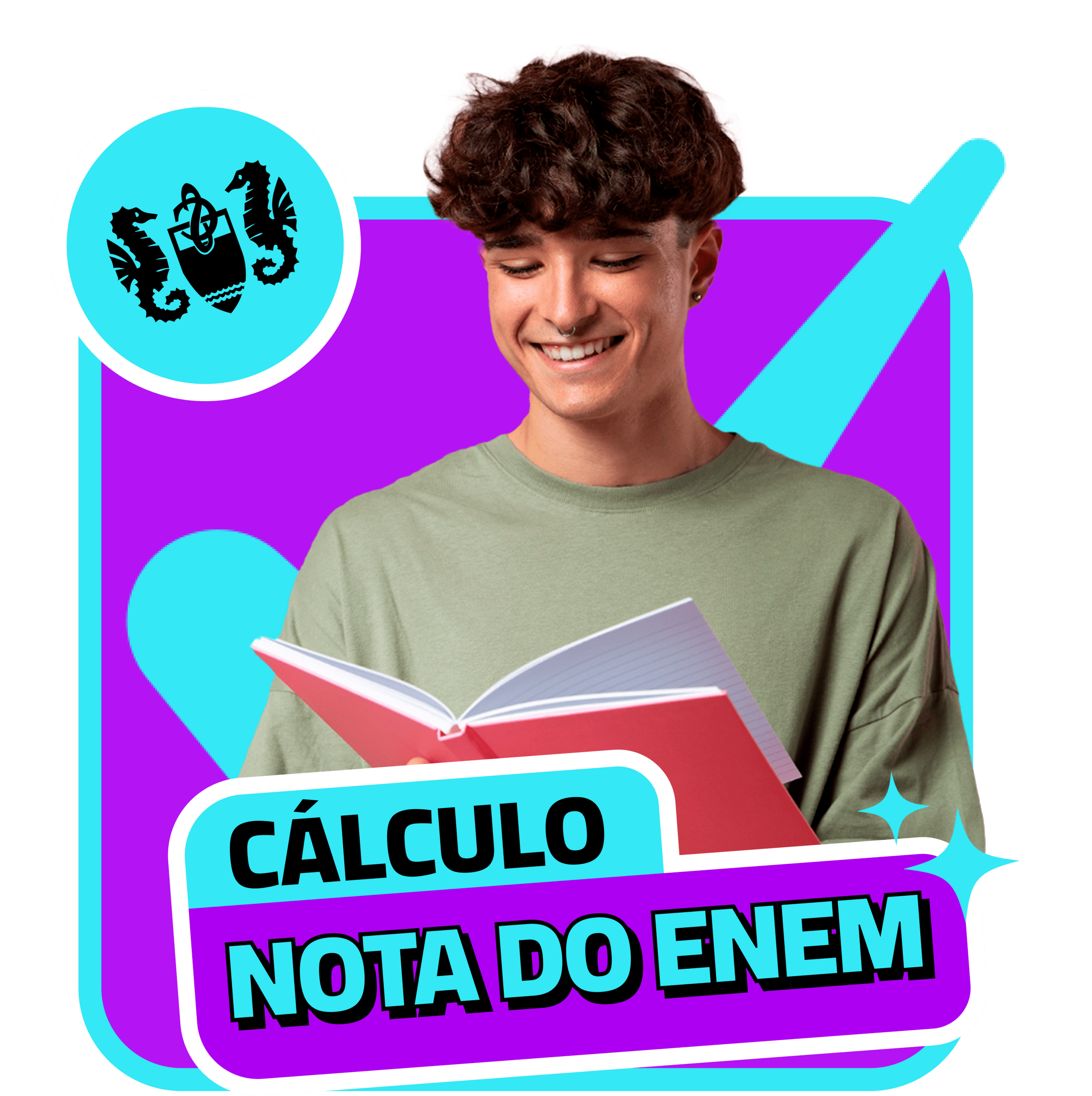 Descubra sua desconto com o Cálculo Nota do Enem. Simule sua nota e saiba se pode conquistar sua vaga com condições especiais na Unisanta!