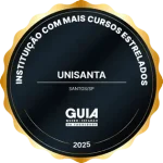 Reconhecida pelo Guia do Estudante 2025 como a instituição com mais cursos estrelados em Santos/SP, a Unisanta comprova sua excelência acadêmica.